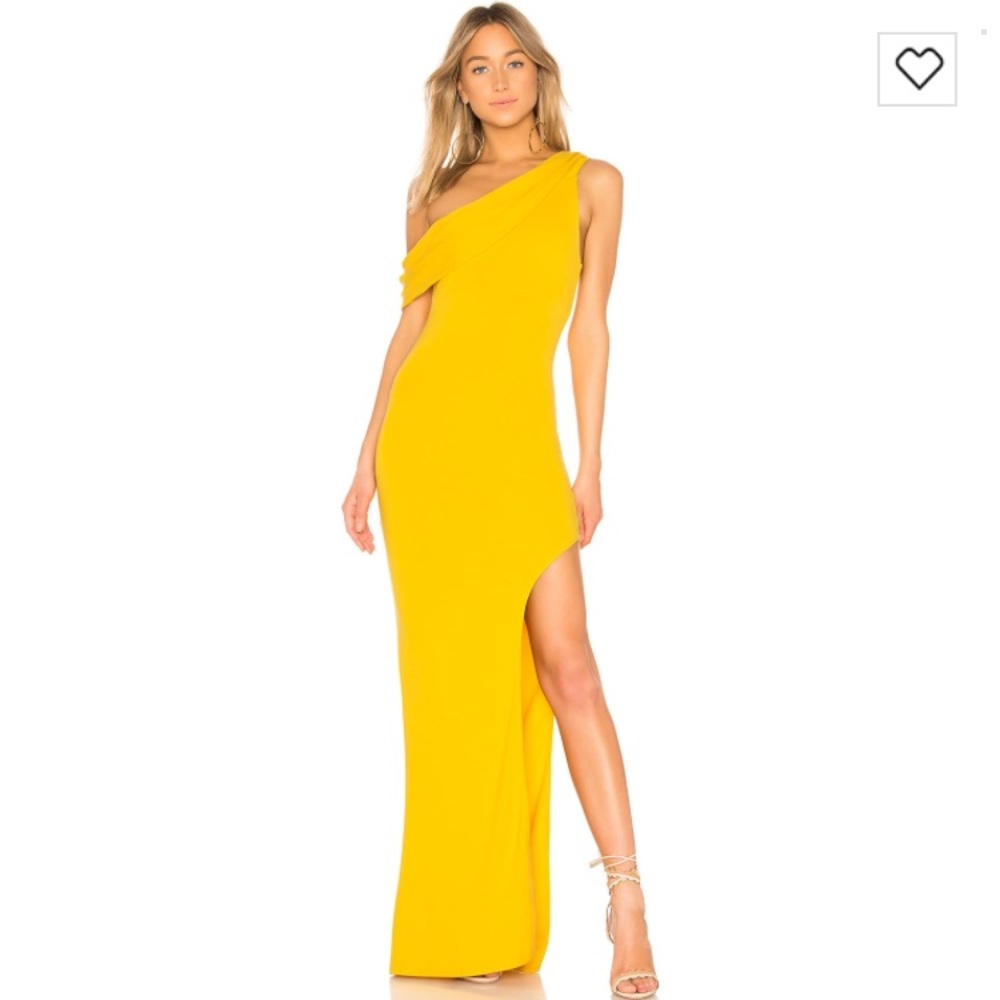 Revolve Canary Yellow Long Formal Dress